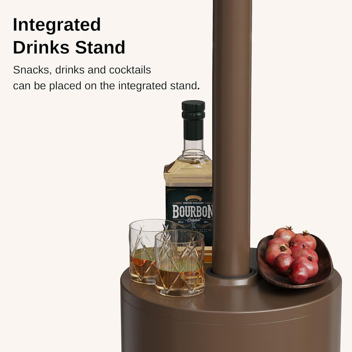 Powerful Patio Heater for Outdoor Comfort, Tall Flame Tower