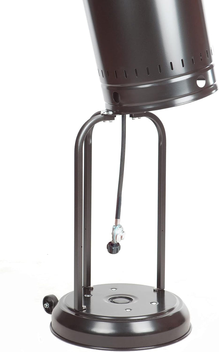 46000 BTU Commercial Outdoor Propane Patio Heater with Wheels, Havana Bronze Finish