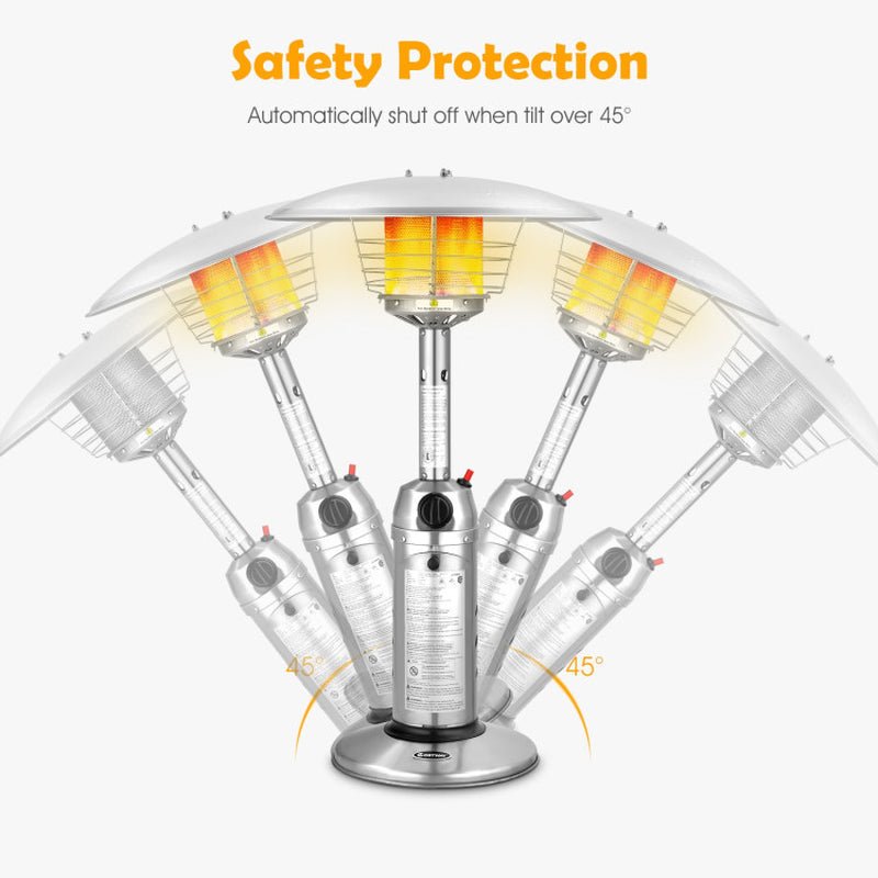 11000 BTU Tabletop Propane Patio Heater, Portable Flame Design - UFOHEATERS