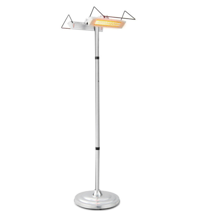 1500W Freestanding Electric Heater, Double-Sided Infrared Panels