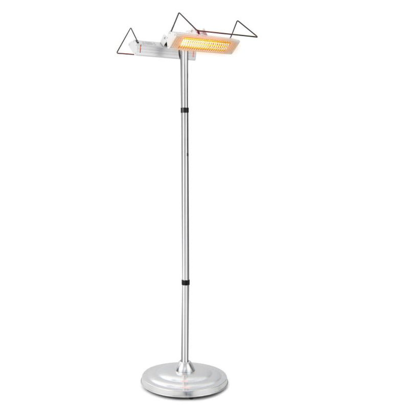1500W Freestanding Electric Heater, Double - Sided Infrared Panels - UFOHEATERS