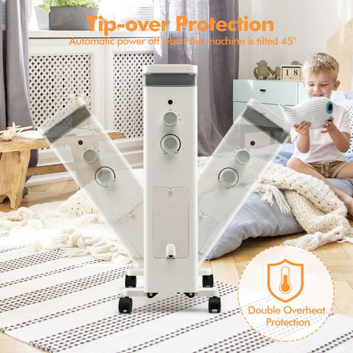 1500W Portable Space Heater with Humidification Box, Quiet Indoor Use - UFOHEATERS