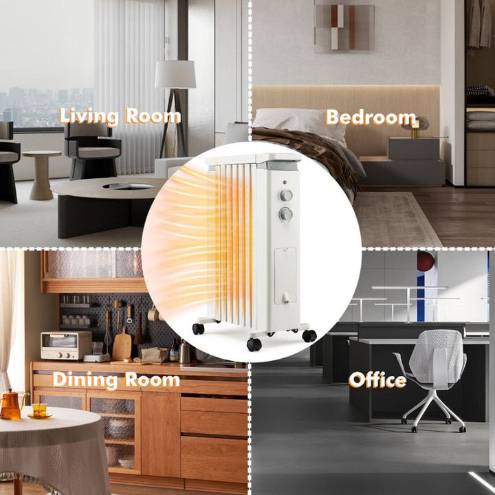 1500W Portable Space Heater with Humidification Box, Quiet Indoor Use - UFOHEATERS
