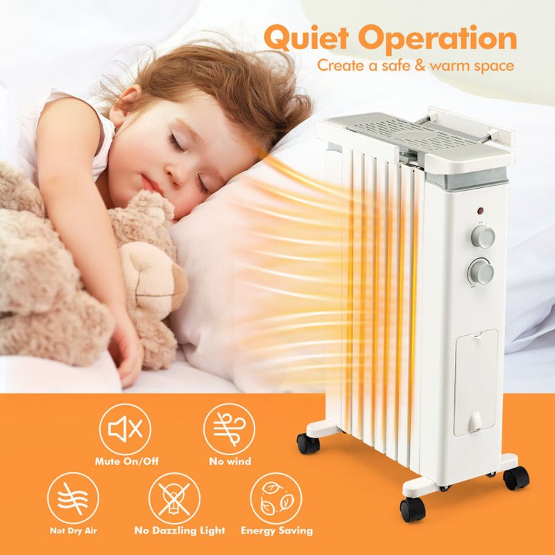 1500W Portable Space Heater with Humidification Box, Quiet Indoor Use - UFOHEATERS