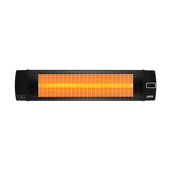 UFO Blackline 24, aquecedor de 2.400 watts com controle remoto para uso interno e externo, horizontal e vertical