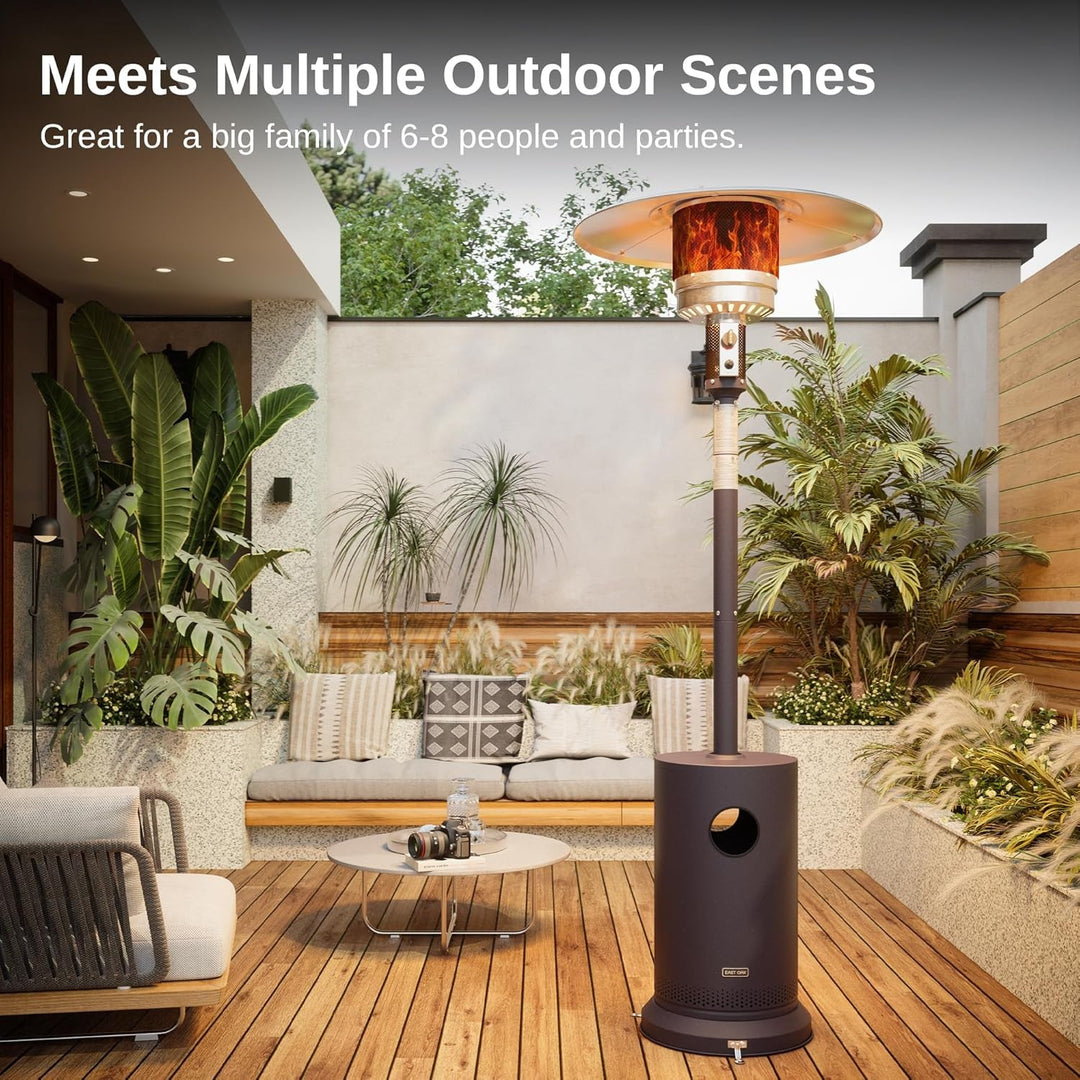 48000 BTU Outdoor Propane Patio Heater, Round Table Design