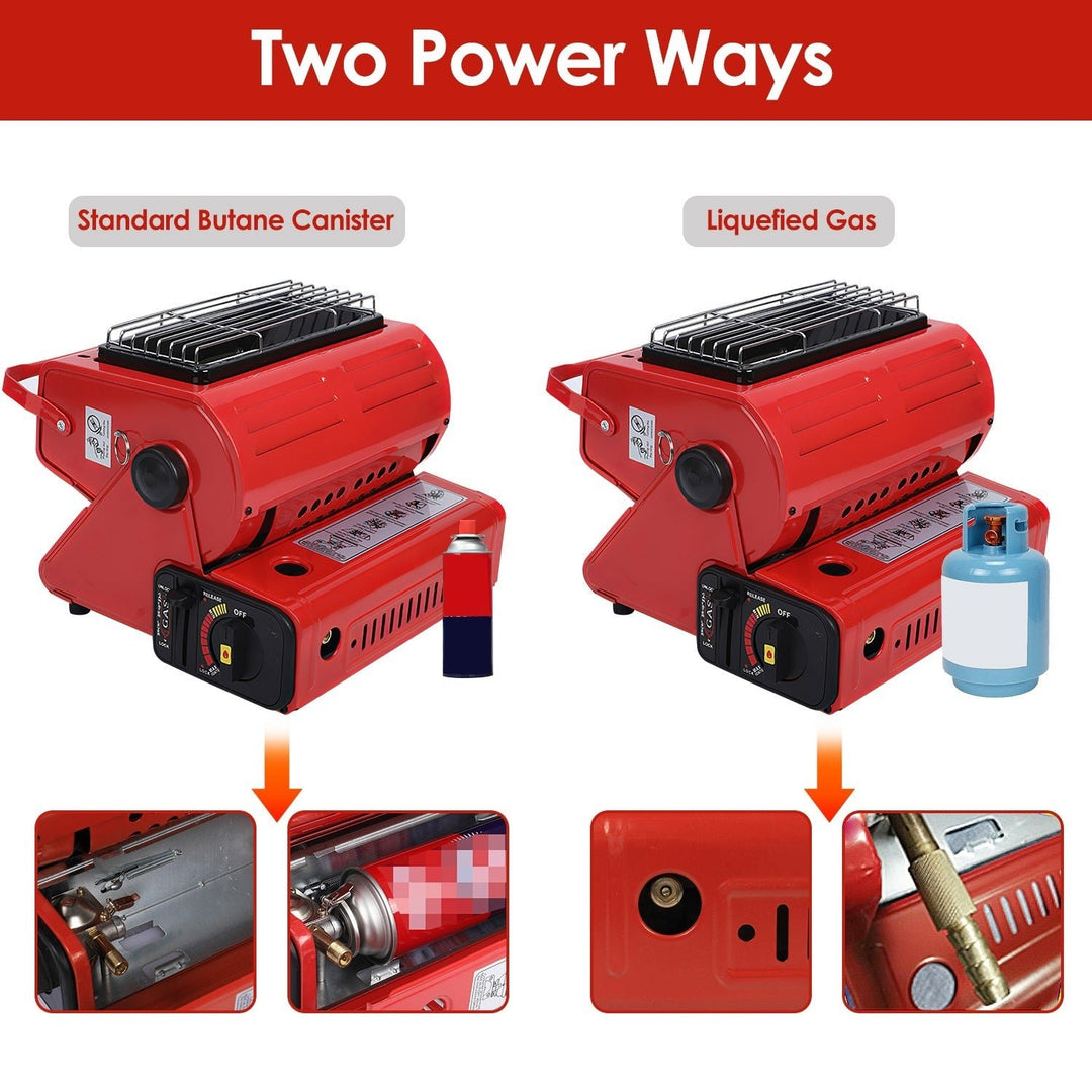 2 - in - 1 Portable Butane Gas Heater & Stove, Outdoor Camping & Cooking Use - UFOHEATERS