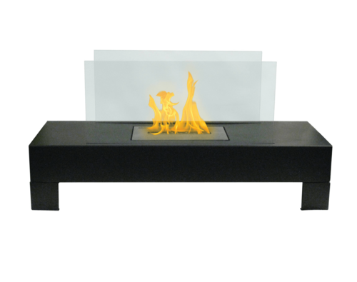 Gramercy Indoor/Outdoor Fireplace, White Finish, Compact Design