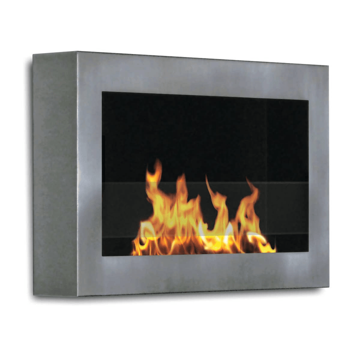 Wall-Mounted Ethanol Fireplace, Modern Soho Design, Indoor Use