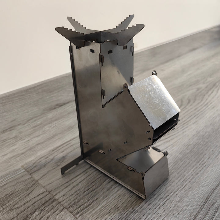 Compact Rocket Stove, Foldable Outdoor Heater, Portable for Camping & Travel