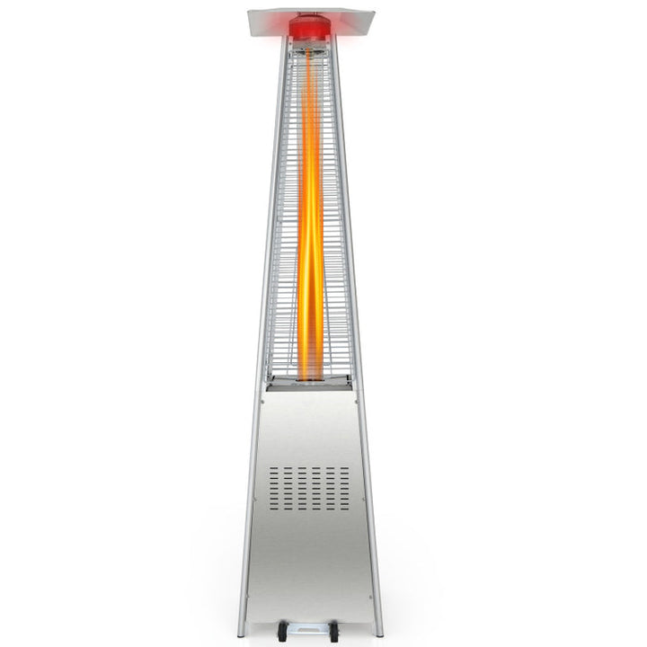42000 BTU Pyramid Propane Patio Heater with Wheels, Outdoor Commercial Heater