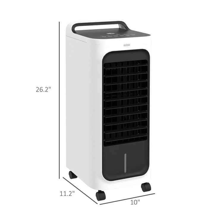 Portable Evaporative Air Cooler with Ice Packs, 3-in-1, Water Tank, Timer & Remote