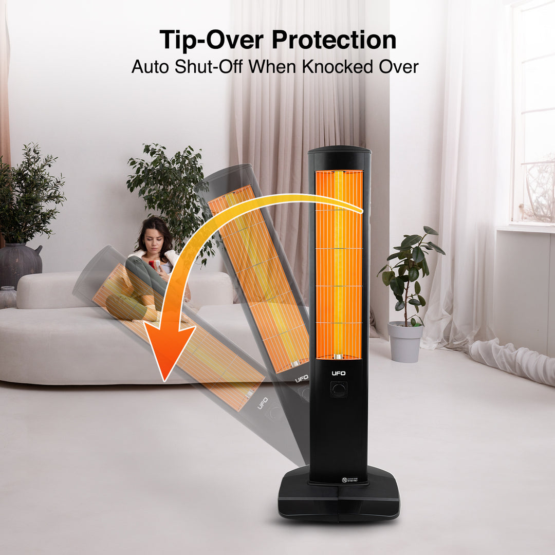 UFO Smart ES-23, 2300-Watt Tower Space Heater с дистанционно управление, Smart Wifi нагревател