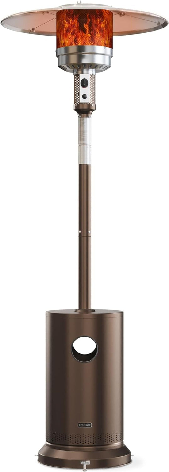 Powerful Patio Heater for Outdoor Comfort, Tall Flame Tower