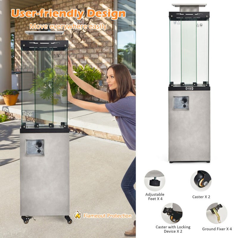 41000 BTU Propane Patio Heater with Metal Hood, Outdoor Use - UFOHEATERS