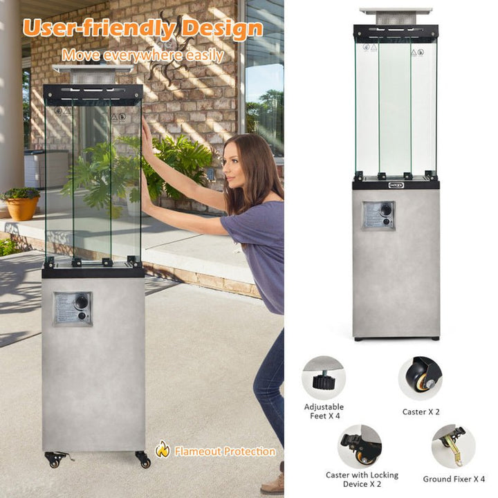 41000 BTU Propane Patio Heater with Metal Hood, Outdoor Use - UFOHEATERS