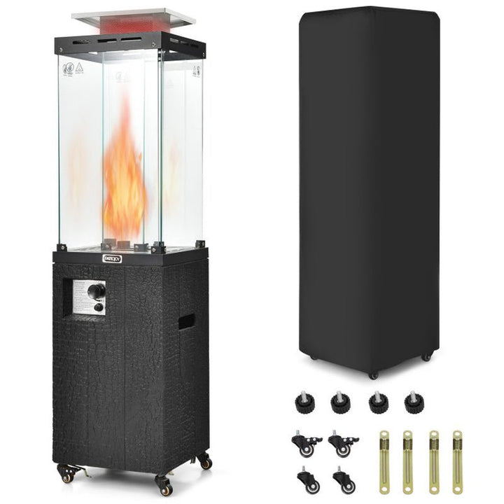 41000 BTU Propane Patio Heater with Metal Hood, Outdoor Use - UFOHEATERS