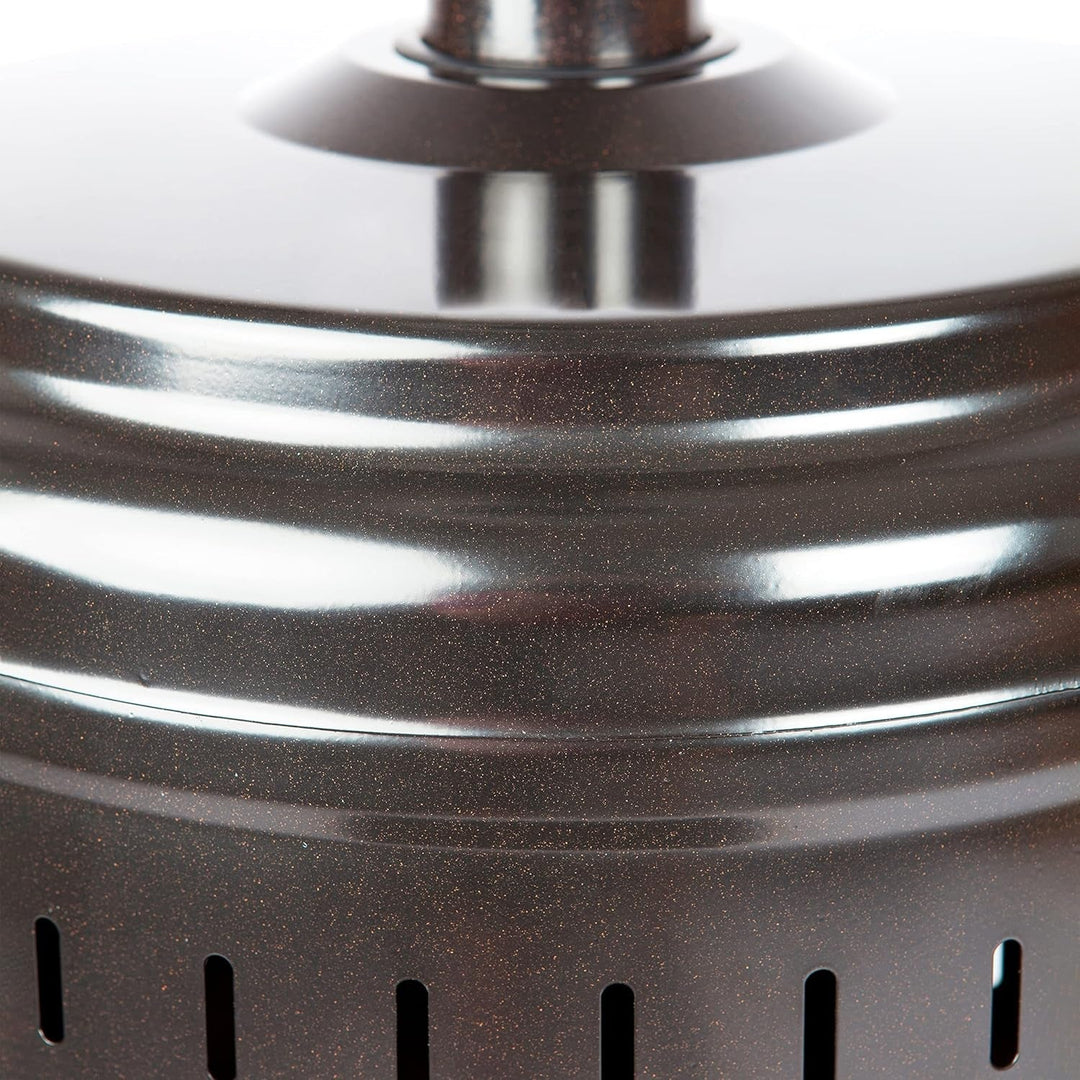 46000 BTU Commercial Outdoor Propane Patio Heater with Wheels, Havana Bronze Finish - UFOHEATERS