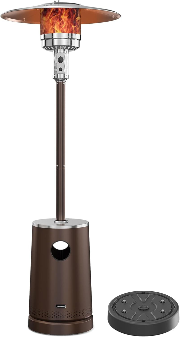 50000 BTU Patio Heater with Sand Box, Double-Layer Table Design