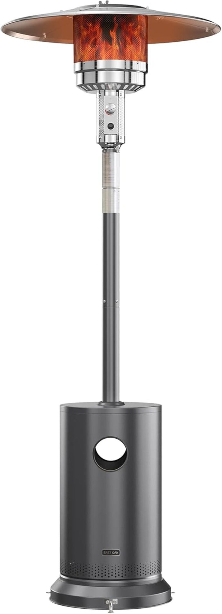 55000 BTU Propane Patio Heater, Round Table, Stainless Steel Body - UFOHEATERS
