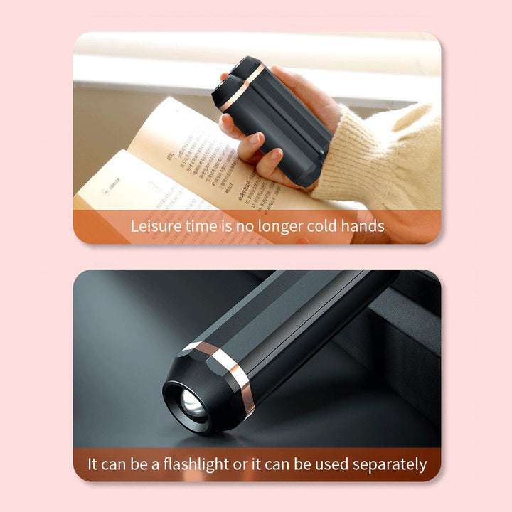 Portable Hand Warmer & Flashlight, Reusable Outdoor Heating for Hiking & Camping