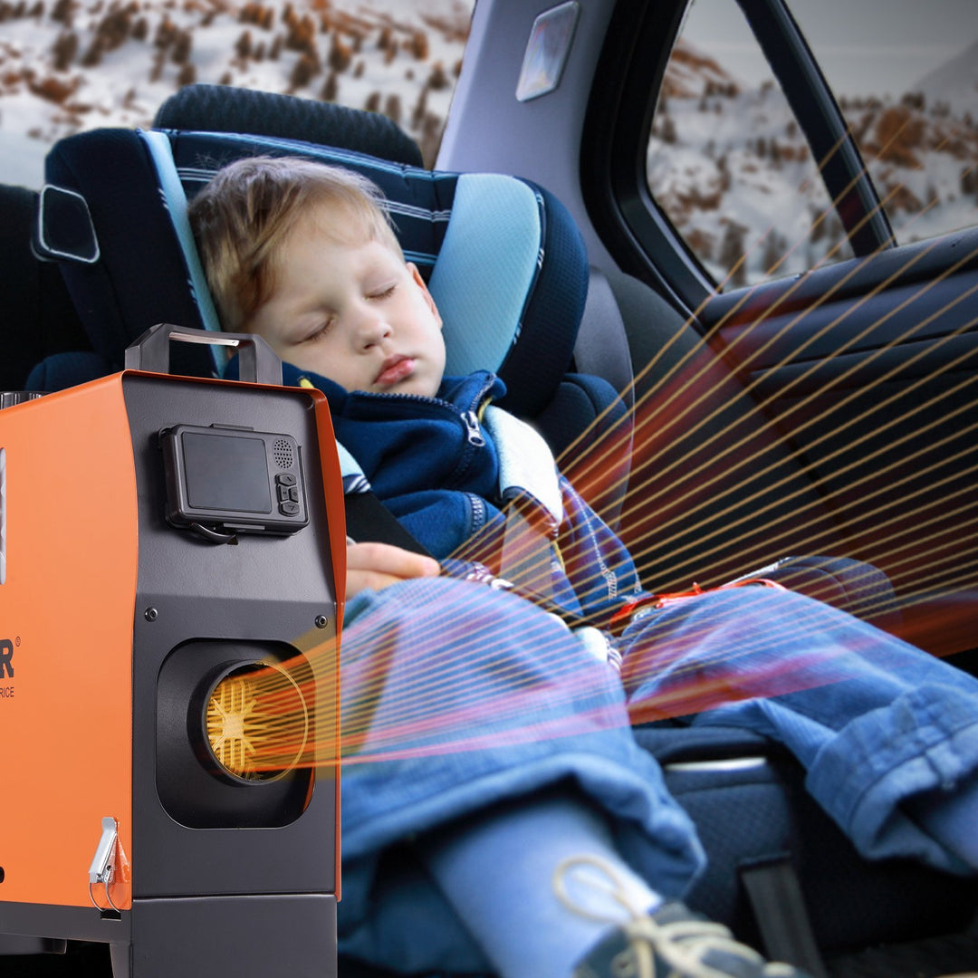 12V 8KW Diesel Air Heater, Bluetooth & LCD, VEVOR All-in-One for RV, Garage, Car