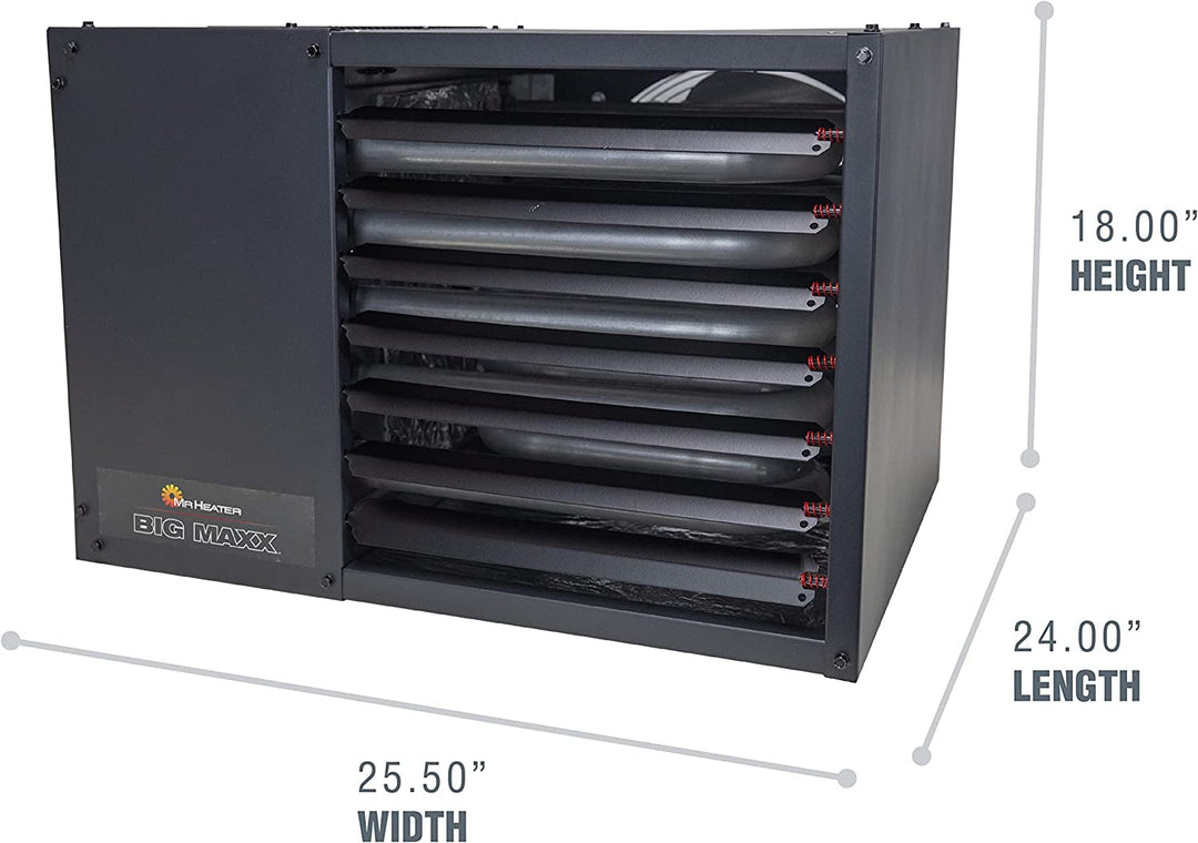 Big Maxx MHU80NG Natural Gas Unit Heater, 80000 BTU, Black