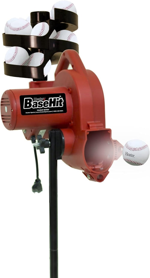 Heater Sports Adjustable Baseball Pitching Machine 7.45, Base Hit Lite