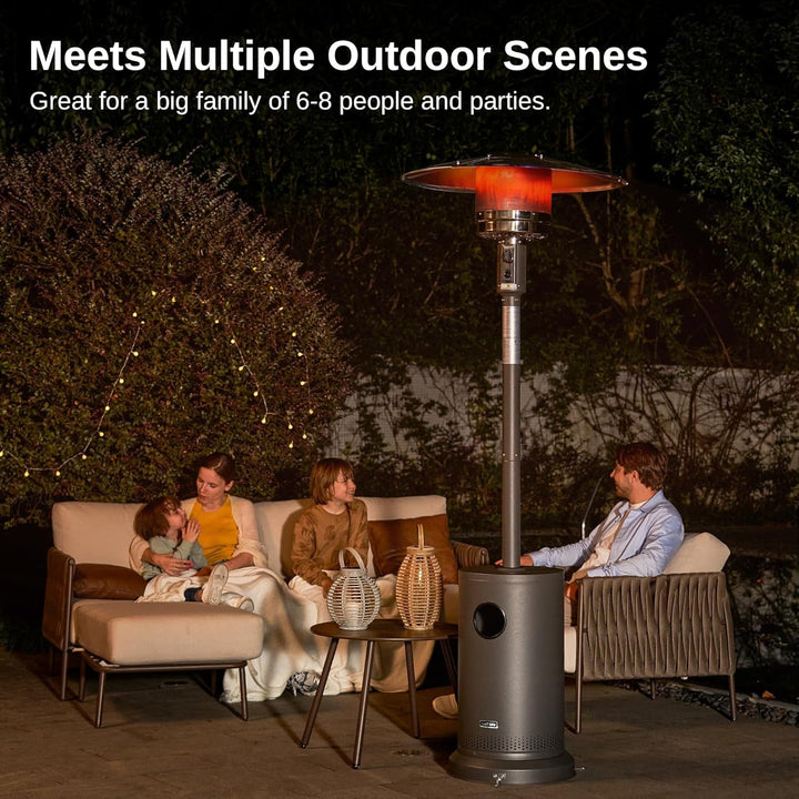 48000 BTU Patio Heater for Outdoor Use, Round Table Design