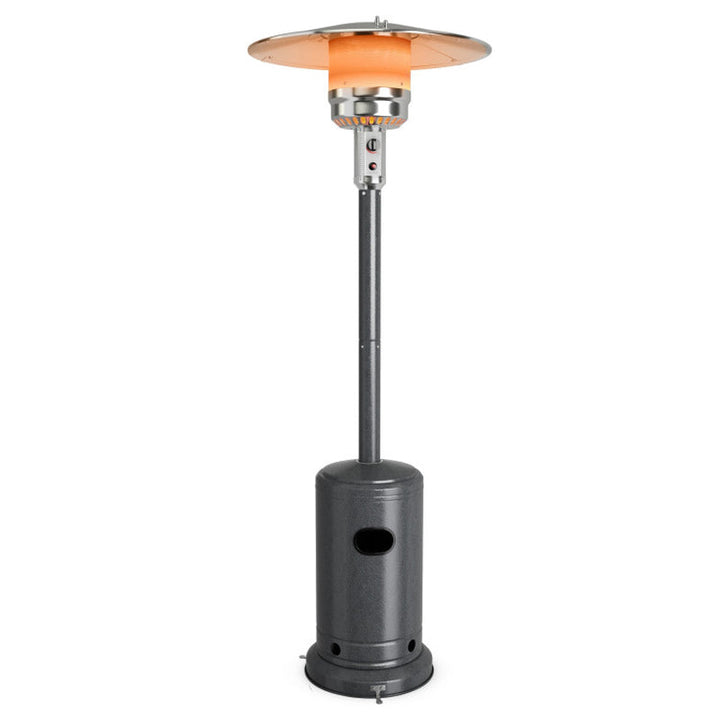 50000 BTU Stainless Steel Propane Patio Heater, Outdoor Use with Piezo Ignition