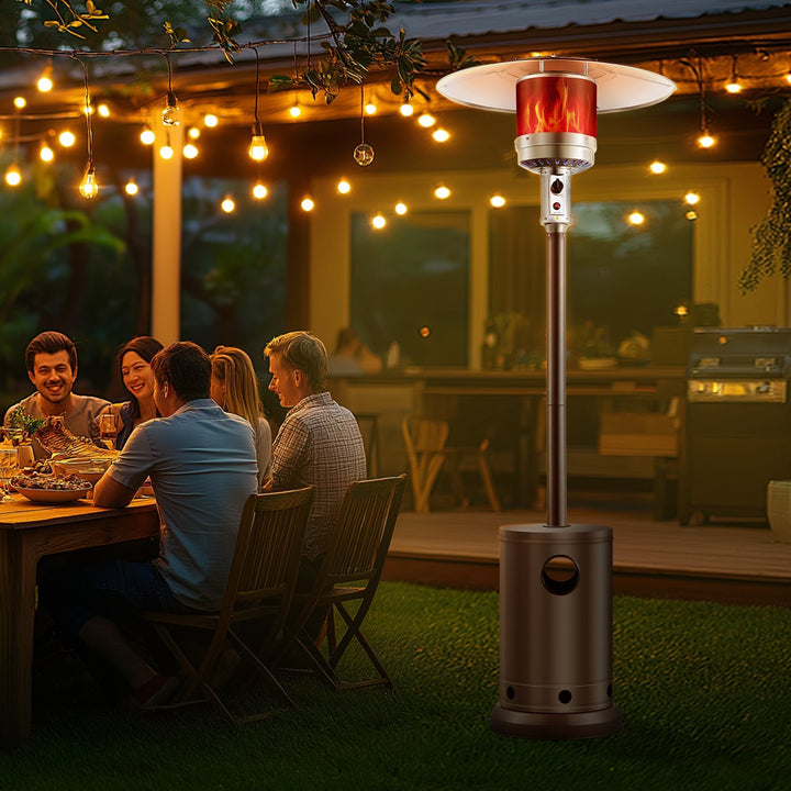 Round Table Propane Patio Heater, 50,000 BTU, Bronze Finish