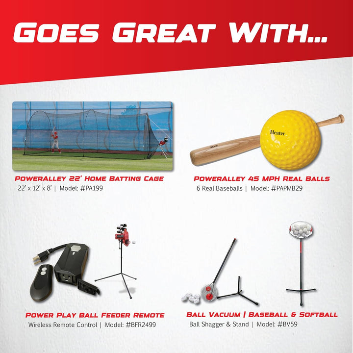 Heater Sports Adjustable Baseball Pitching Machine 7.45, Base Hit Lite