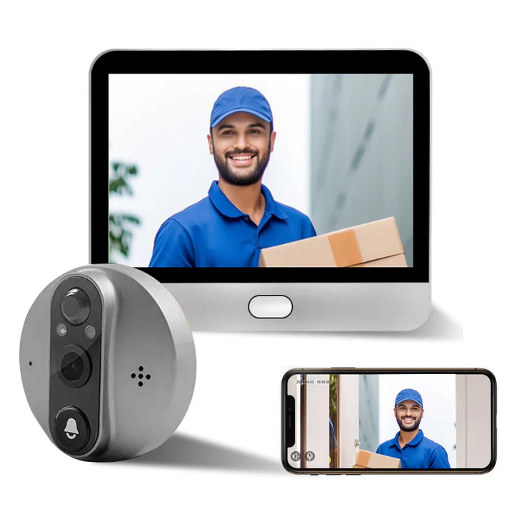 PD-20 Smart Video Doorbell, LCD Screen, Motion Sensor, Mobile Compatible