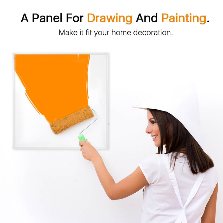500W Wall-Mounted Electric Flat Panel Heater, Portable with Back Stand