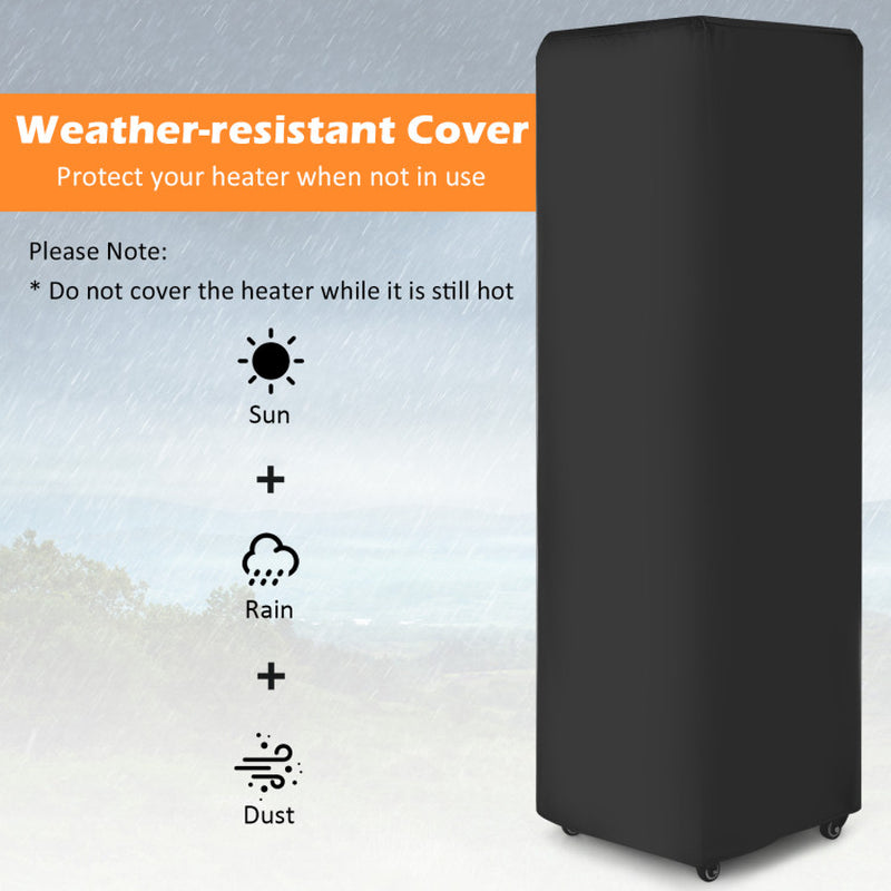 41000 BTU Propane Patio Heater with Metal Hood, Outdoor Use