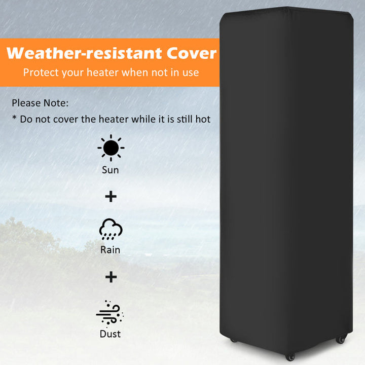 41000 BTU Propane Patio Heater with Metal Hood, Outdoor Use