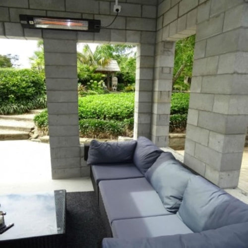 Carbon Infrared Outdoor Heater, Wall Mount Electric, Weatherproof