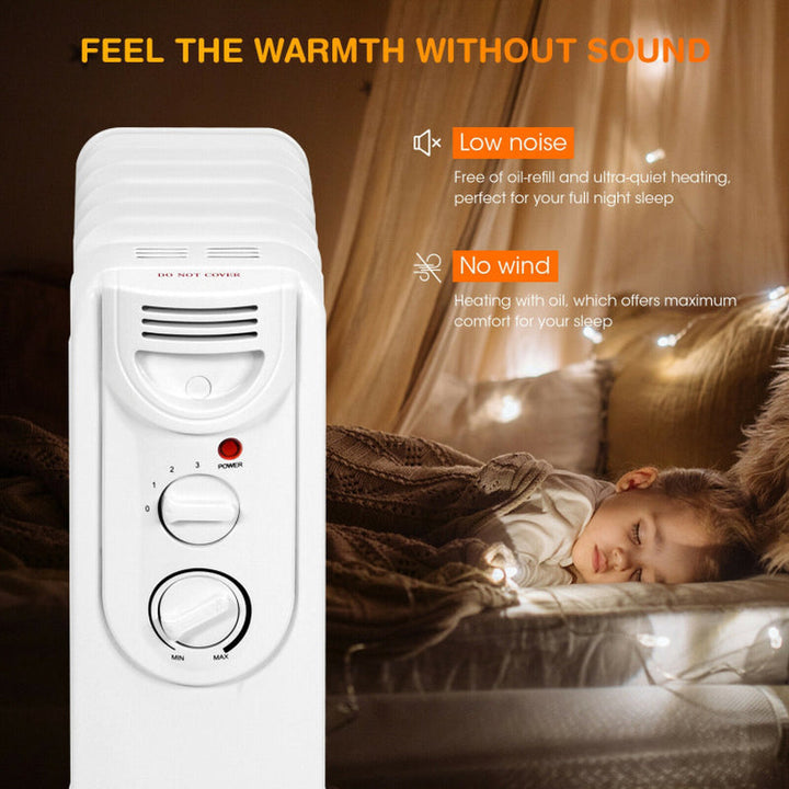 1500W Electric Space Heater, 3 Heat Settings, Safety Features