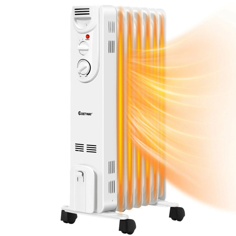 1500W Electric Space Heater, 3 Heat Settings, Safety Features