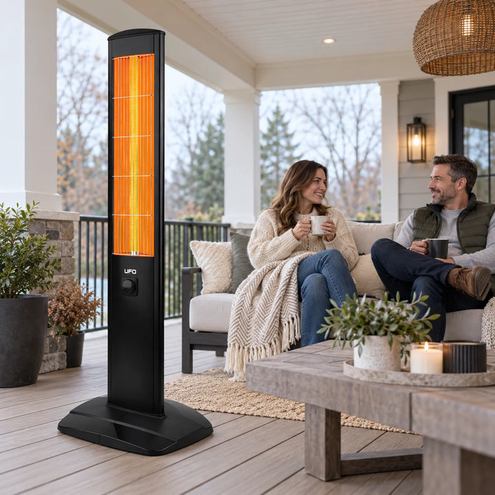 UFO Micatronic MT-15 1500W Freestanding Infrared Tower Heater with Thermostat