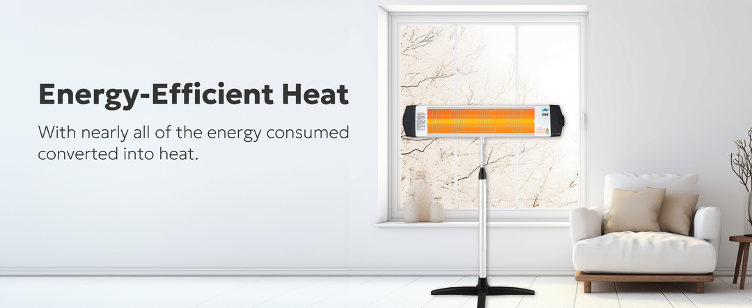 Econat C-15, Stand-Mounted Electric Heater, Adjustable Stand