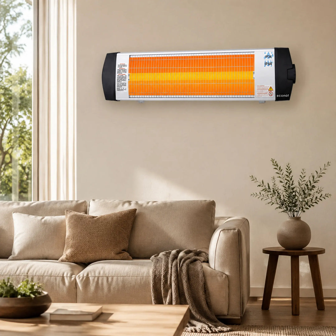 Econat C-15, 1500-Watt Electric Heater with Thermostat for Indoor and Outdoor