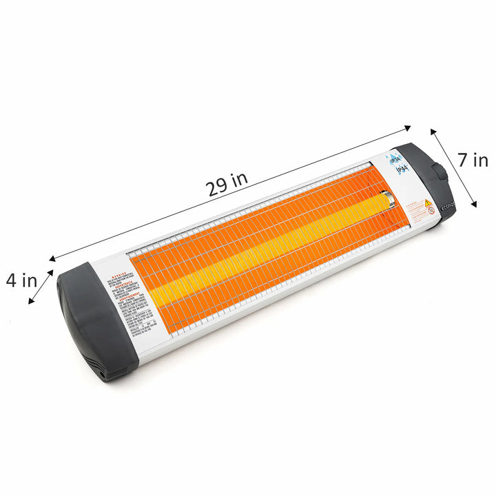 Econat C-15 1500W Infrared Heater and Adjustable Multipurpose Stand Bundle