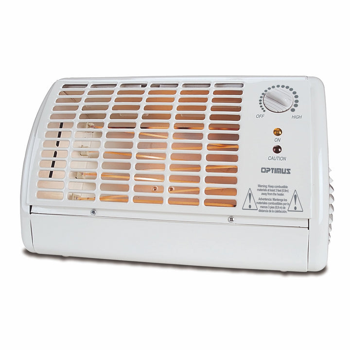 Optimus Fan Forced Radiant Space Heater with Thermostat, Portable Electric Heating
