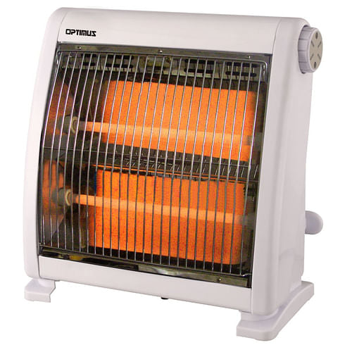 Optimus H-5511 Infrared Quartz Space Heater - 400W/800W, Compact and Silent