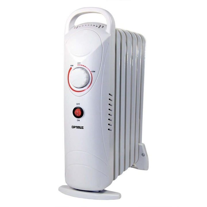 Optimus Mini 7-Fin Portable Oil Filled Radiator Heater, Energy Saving Design