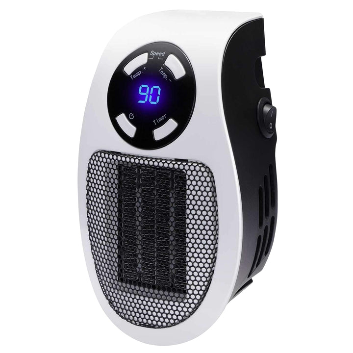 Brentwood 350W Plug-In Wall Space Heater, Compact Electric Heater in White