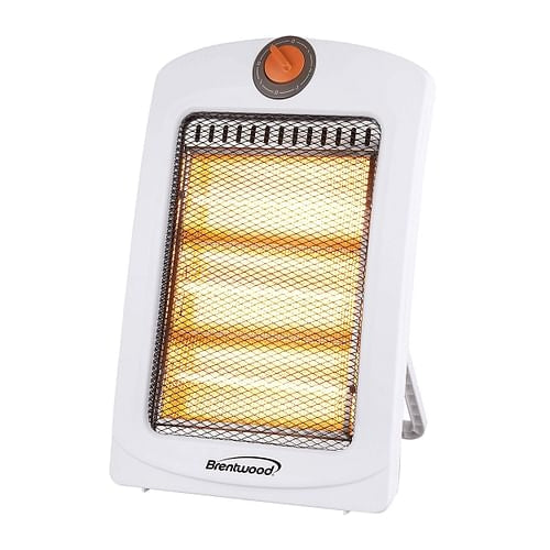 Brentwood 1000W Portable Space Heater, White, Compact & Safe
