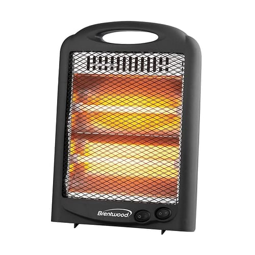 Brentwood 600W Portable Electric Space Heater, Black Finish