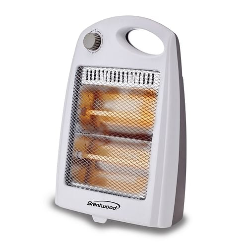 Brentwood 800W Portable Electric Space Heater, White Finish